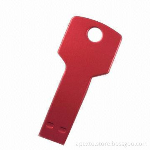 Key-shaped USB Flash Drive, Supports Bootable, Comes with Plug-and-play Function